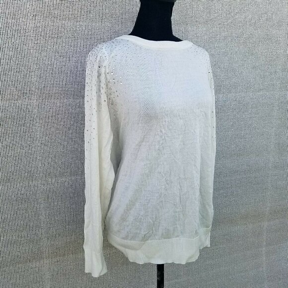 INC Long-Sleeve Studs Sweater. Size Large. New Without Tags - Picture 3 of 11